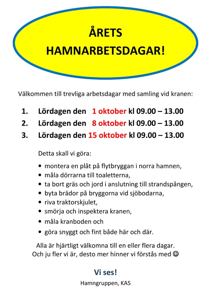 ÅRETS HAMNARBETSDAGAR 2016